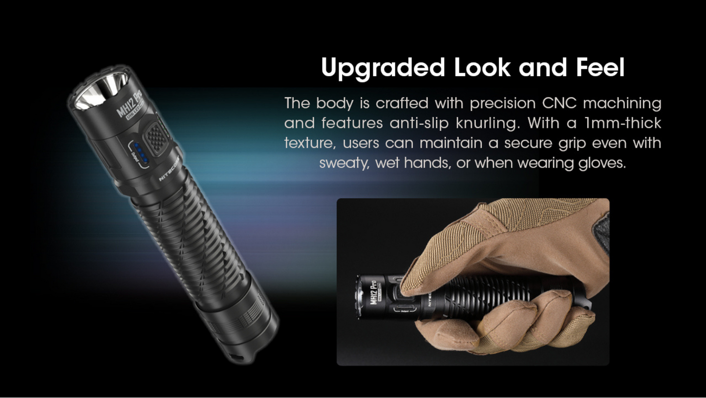 Nitecore MH12 Pro NiteLab UHi 40 LED 3300L Rechargeable Flashlight