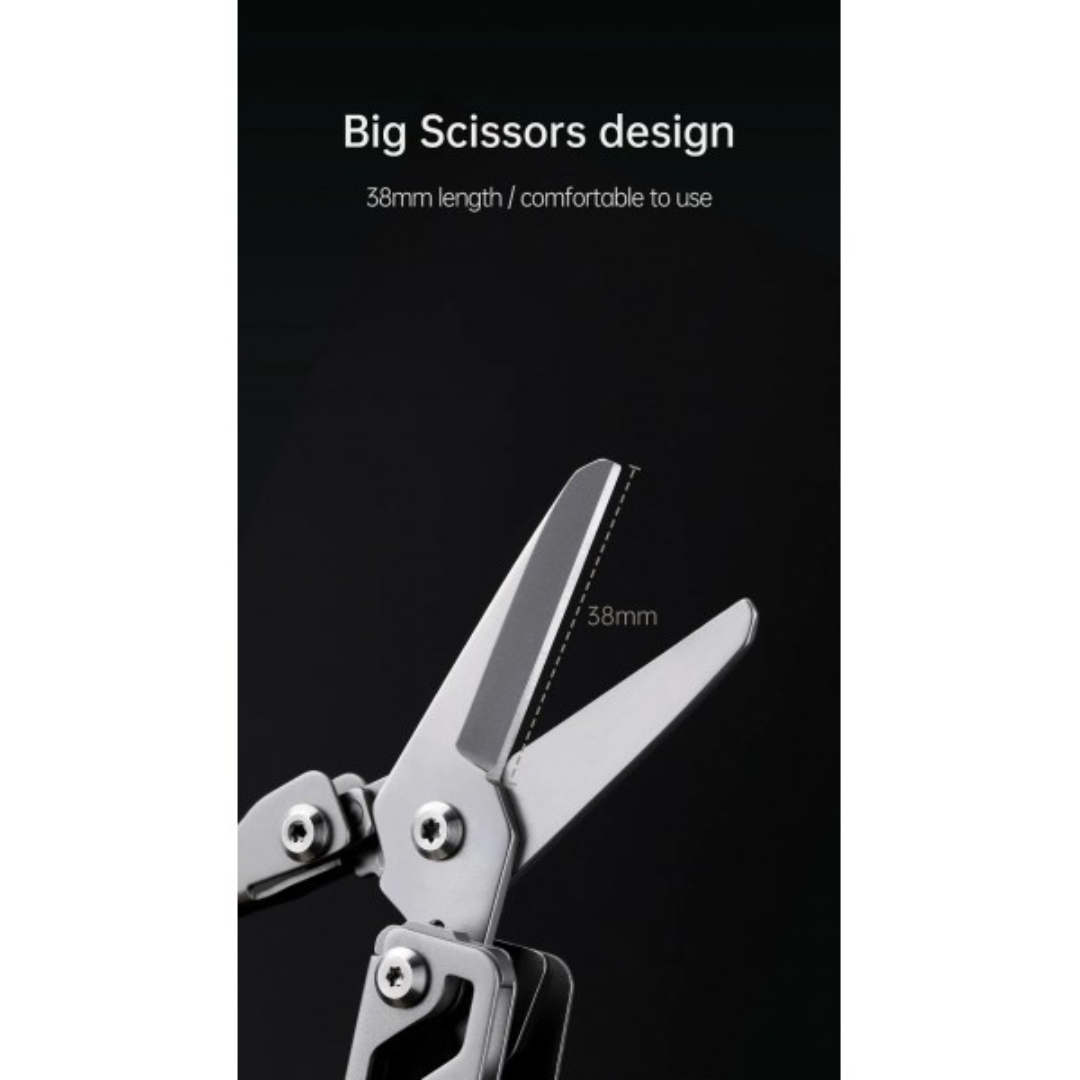 NexTool 16-in-1 Flagship Pro (Blade Replace) NE20232 Steel Full Size Pliers Scissors Multitool