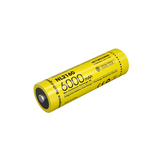 Nitecore 21700 6000mAh 8A 3.6V Rechargeable Li-ion Battery NL2160