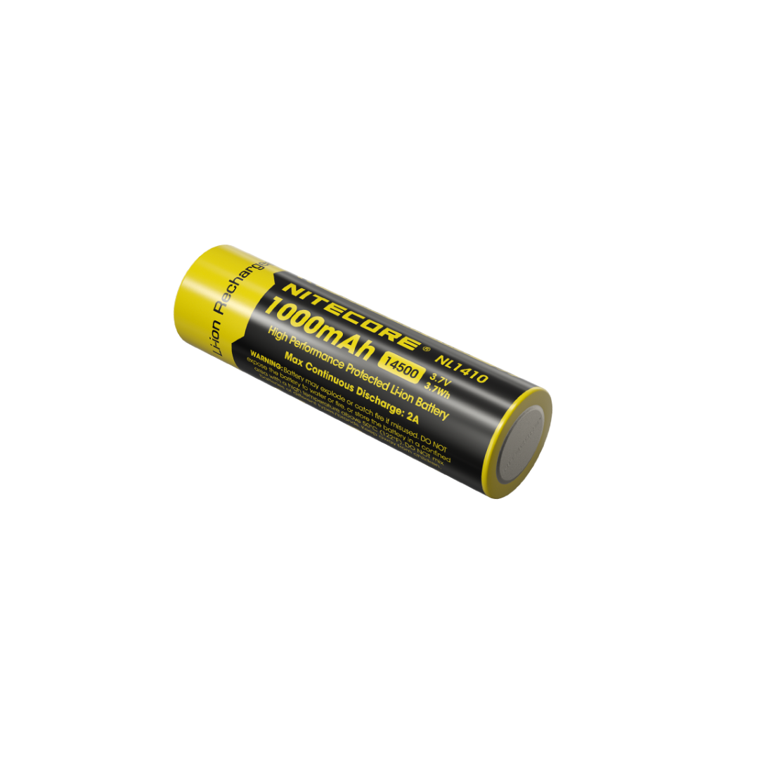 Nitecore 14500 1000mAh 3.7V High Performance Protected Rechargeable Li-ion Battery NL1410