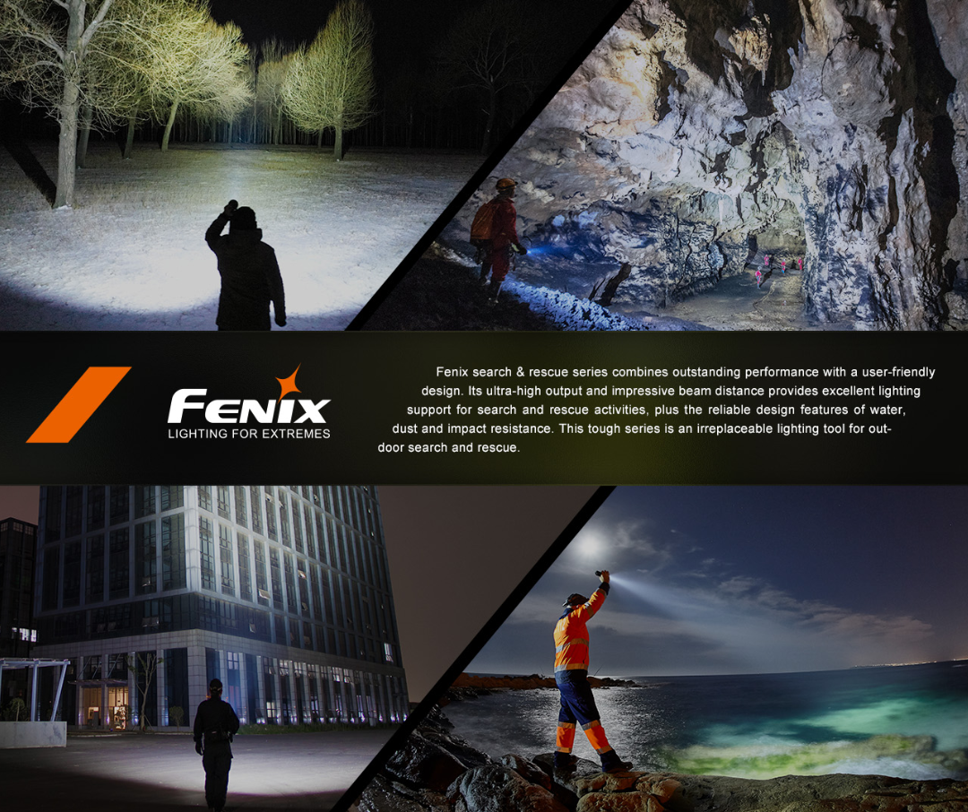 Fenix LR60R Luminus SFT70 LED and 12x SST40 LEDs 21000L Rechargeable Flashlight