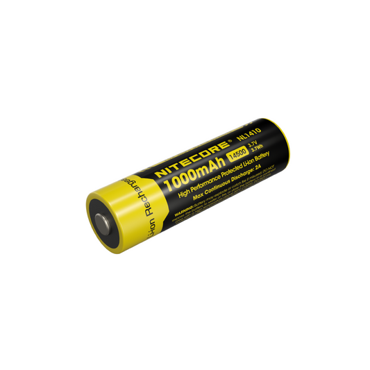 Nitecore 14500 1000mAh 3.7V High Performance Protected Rechargeable Li-ion Battery NL1410