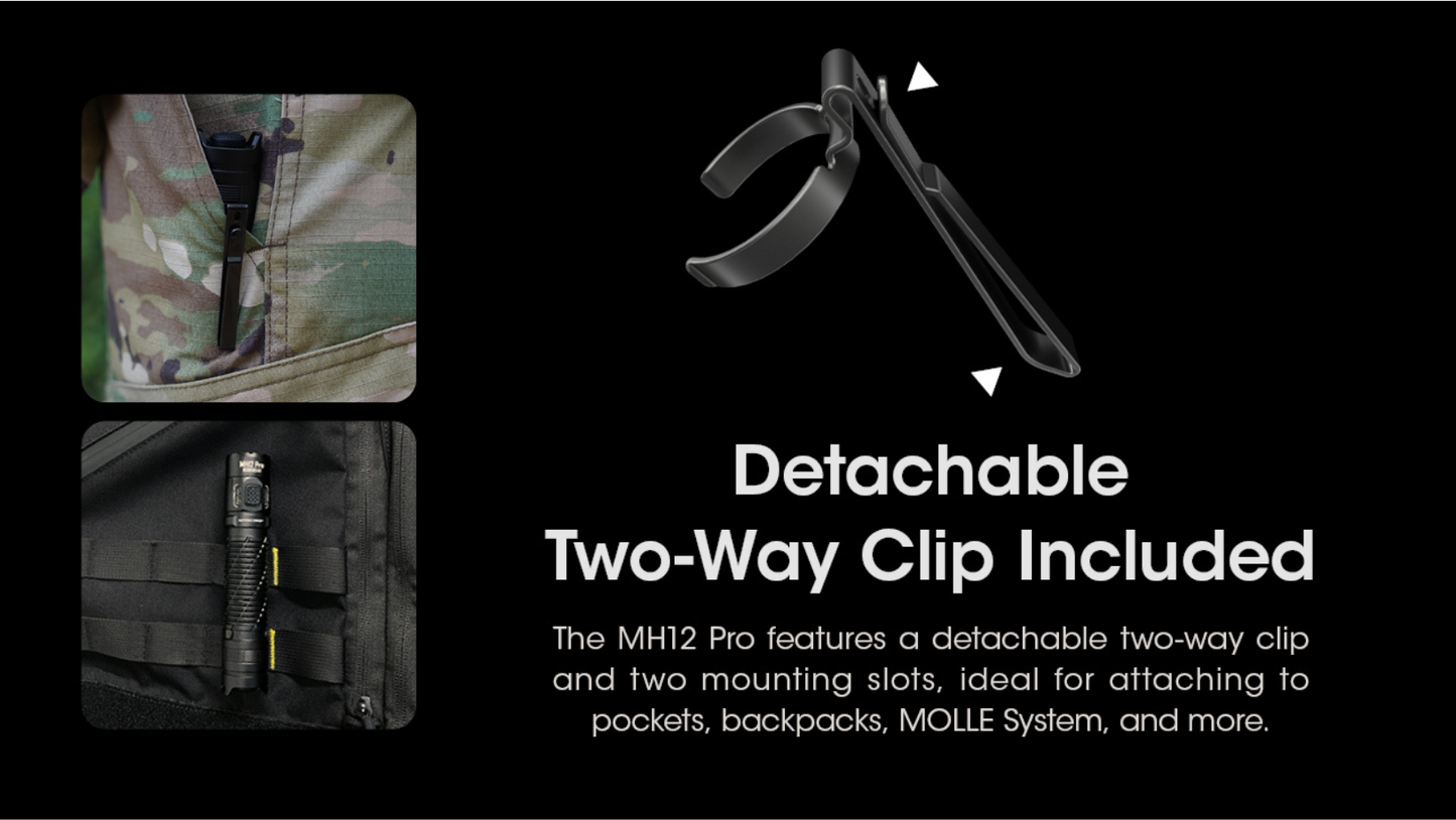 Nitecore MH12 Pro NiteLab UHi 40 LED 3300L Rechargeable Flashlight