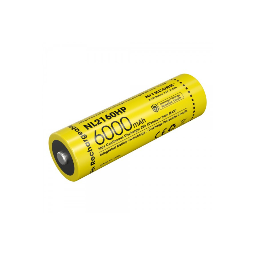 Nitecore 21700 6000mAh 20A 3.6V Rechargeable Li-ion Battery NL2160HP