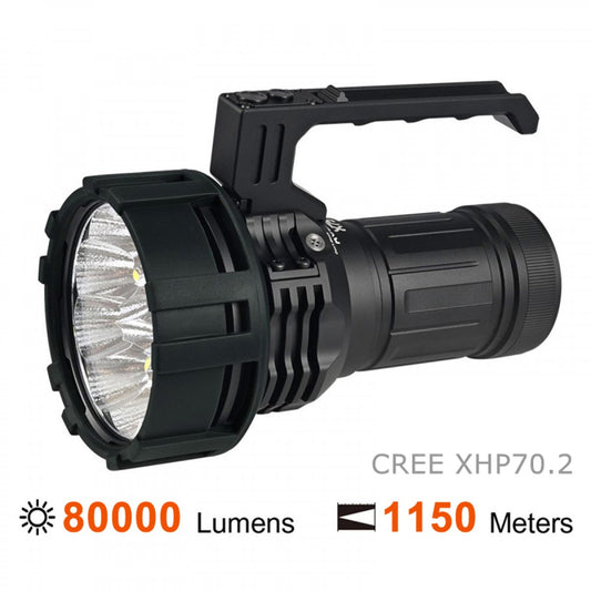 Acebeam X75 Black CREE XHP70.2 LED 80000 Lumens Searchlight Flashlight
