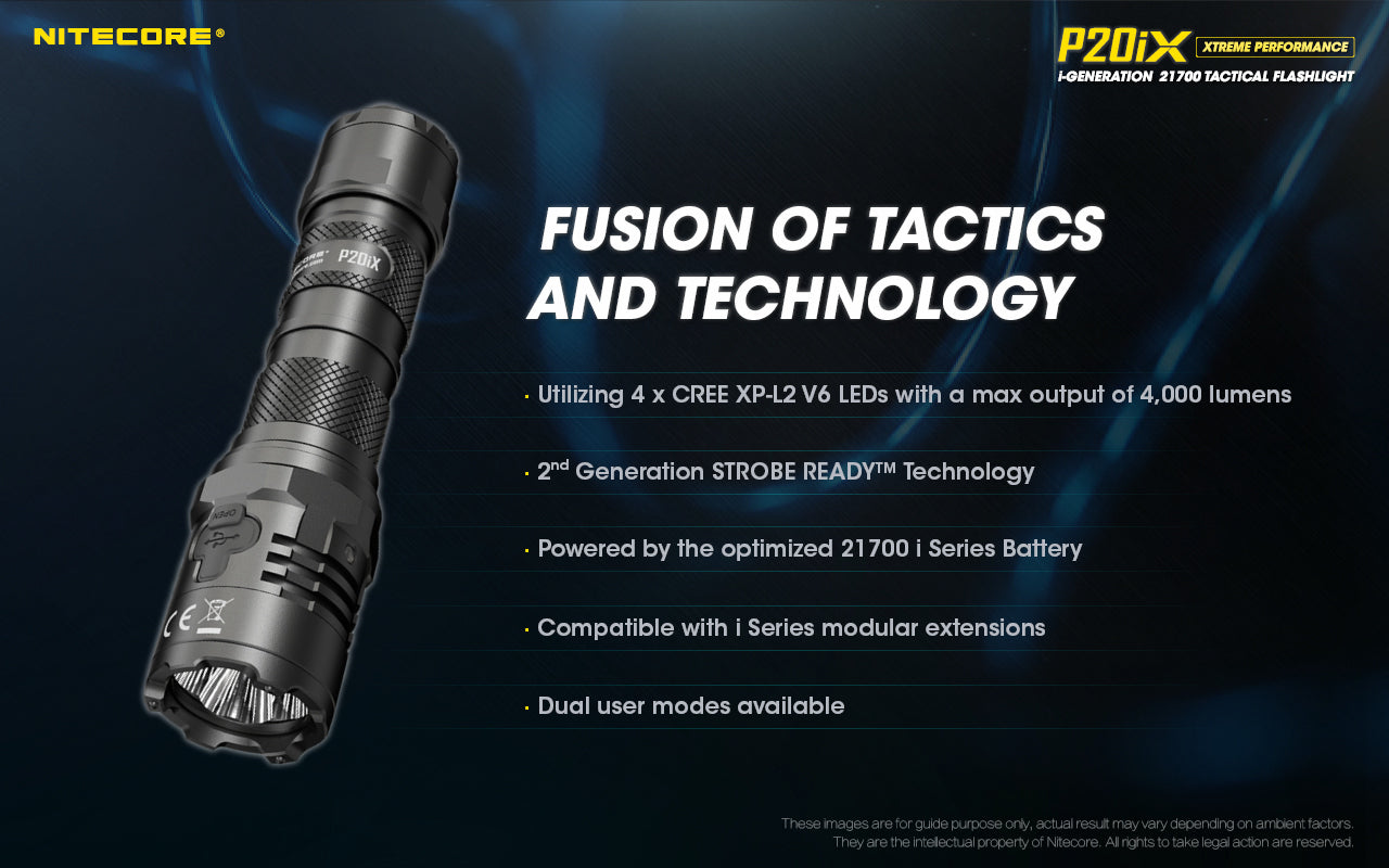 NITECORE P20IX 4000 LUMENS USB RECHARGEABLE FLASHLIGHT