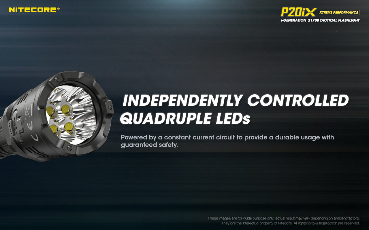 NITECORE P20IX 4000 LUMENS USB RECHARGEABLE FLASHLIGHT