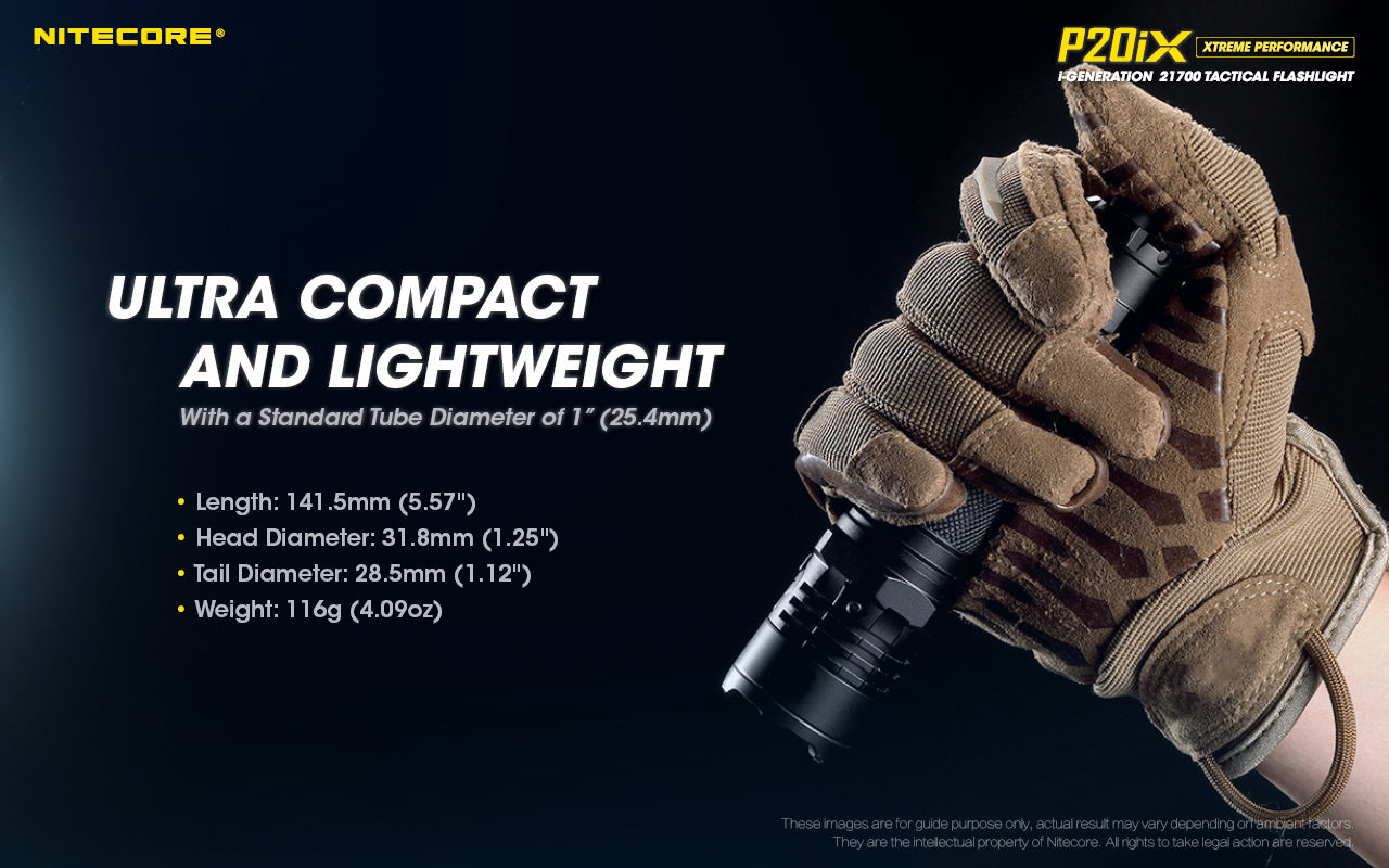 NITECORE P20IX 4000 LUMENS USB RECHARGEABLE FLASHLIGHT