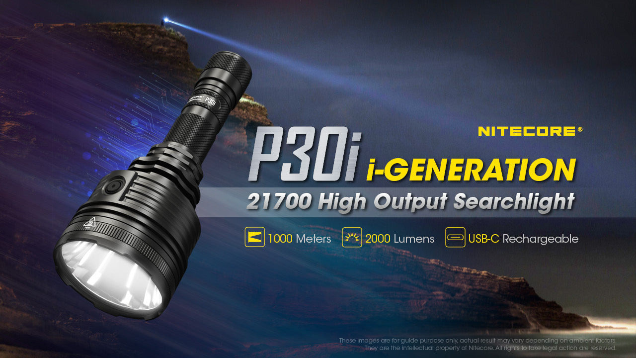 Nitecore P30i CREE XHP35 HI 2000L USB Rechargeable LED Flashlight