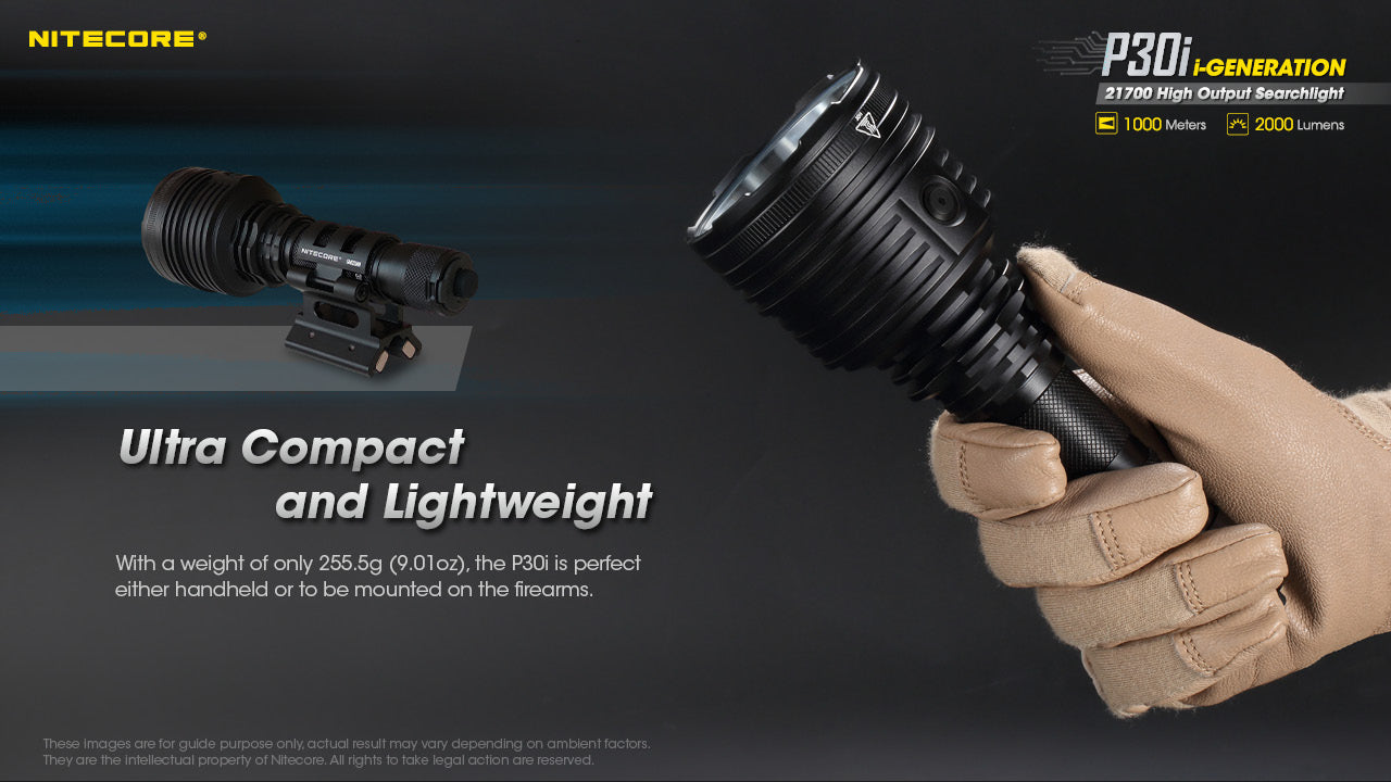 Nitecore P30i CREE XHP35 HI 2000L USB Rechargeable LED Flashlight