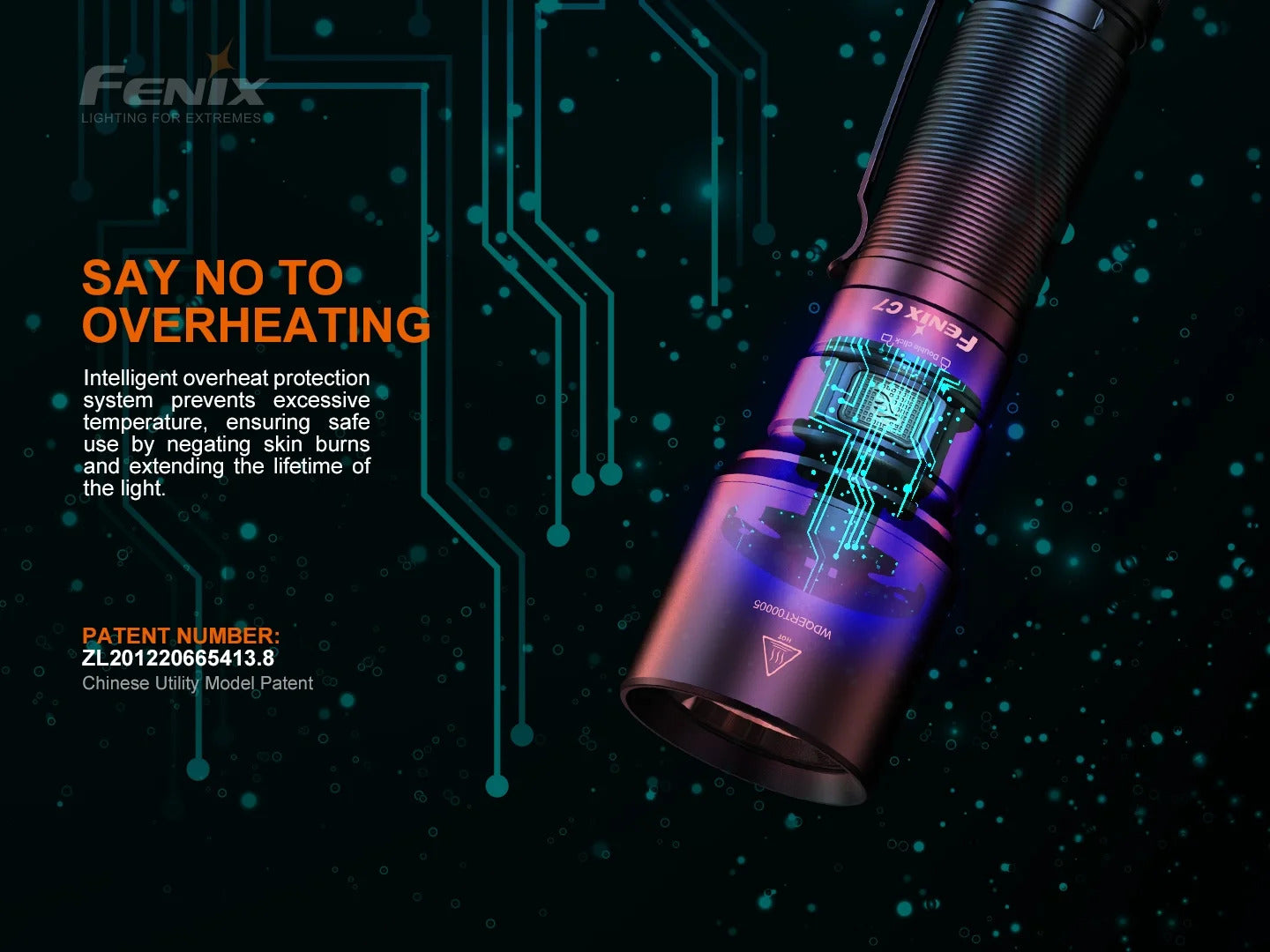 Fenix C7 V2.0 Luminus SFT70 Gen2 LED 3300L Rechargeable Flashlight