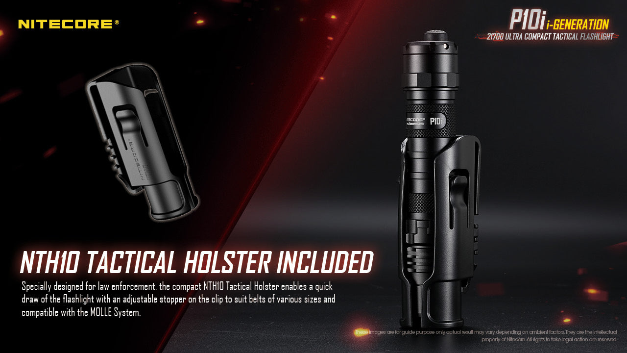 Nitecore P10i Luminus SST-40-W LED 1800L USB Rechargeable Flashlight