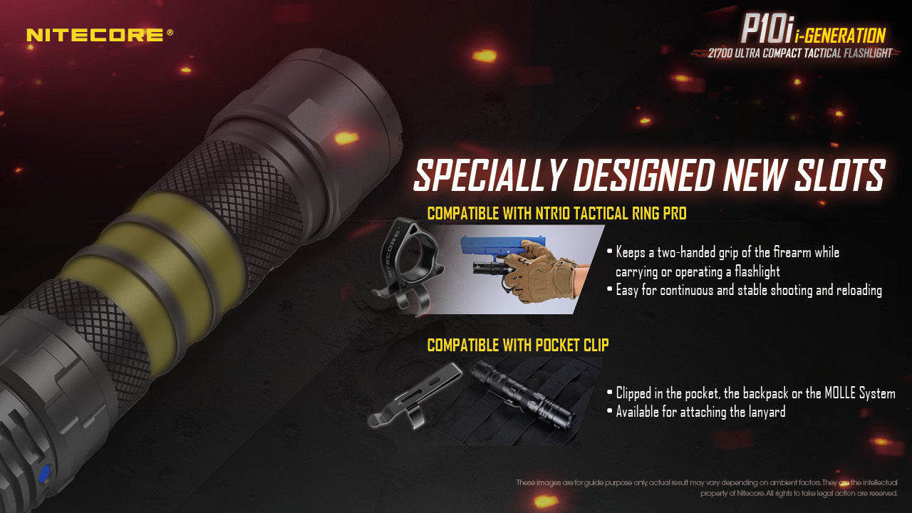 Nitecore P10i Luminus SST-40-W LED 1800L USB Rechargeable Flashlight