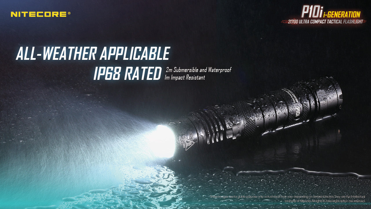 Nitecore P10i Luminus SST-40-W LED 1800L USB Rechargeable Flashlight