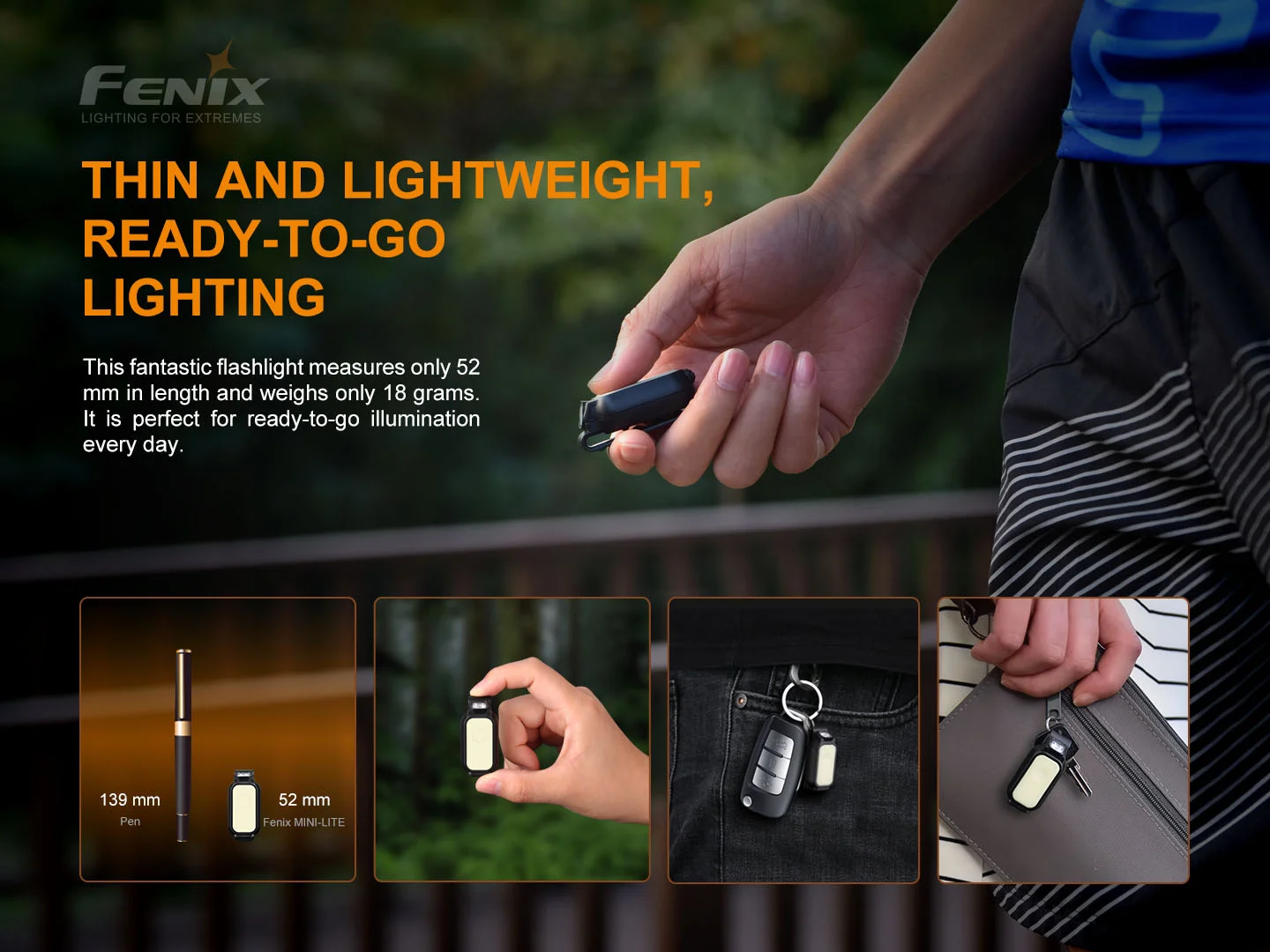 Fenix MINI-LITE 150L Rechargeable Multipurpose Super Mini Light