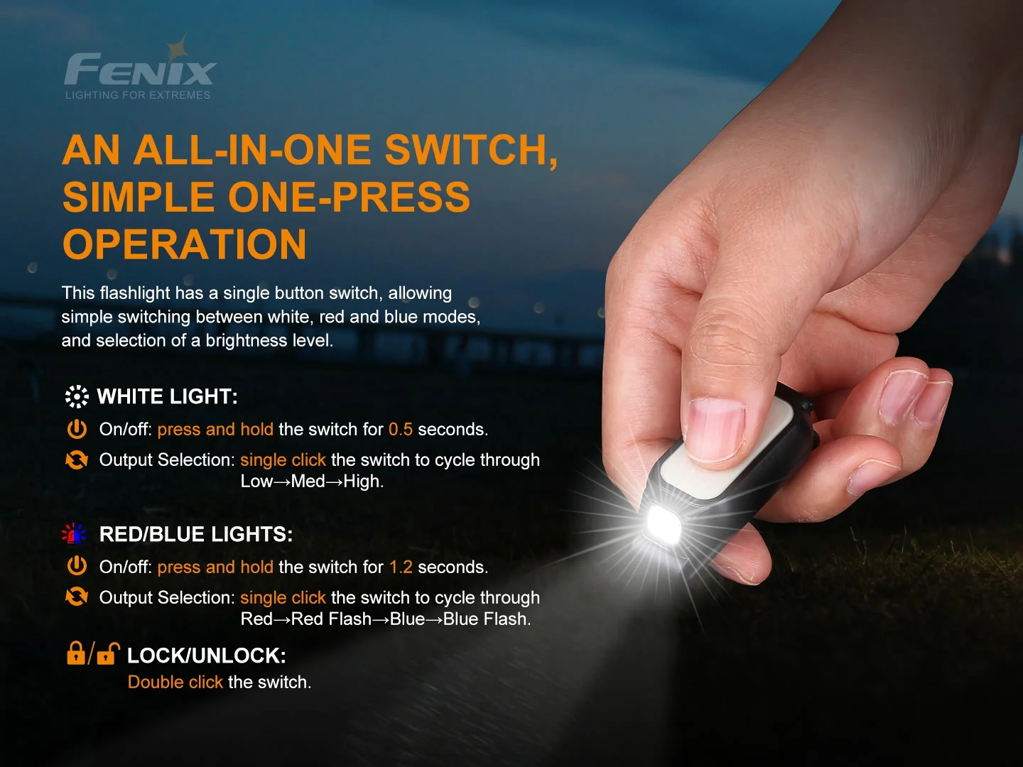 Fenix MINI-LITE 150L Rechargeable Multipurpose Super Mini Light