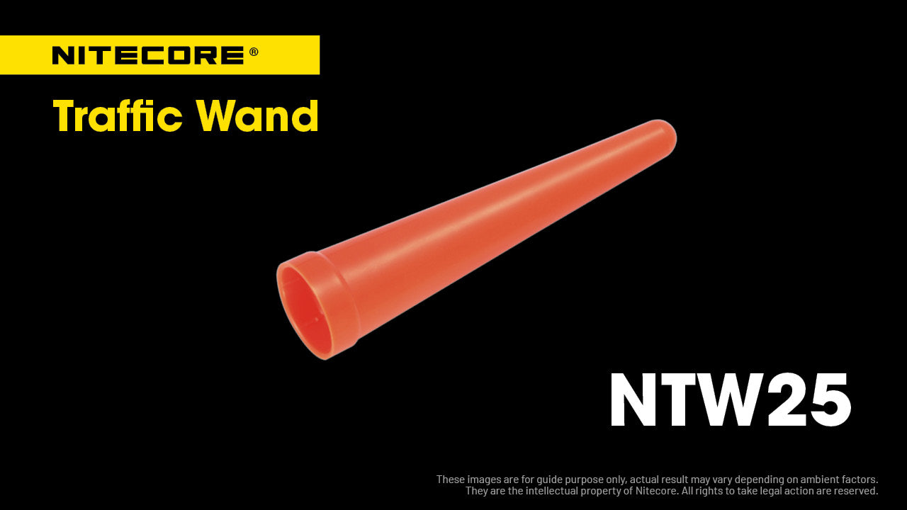 Nitecore NTW25 Traffic Wand for Flashlight Head Diameter 25.4mm