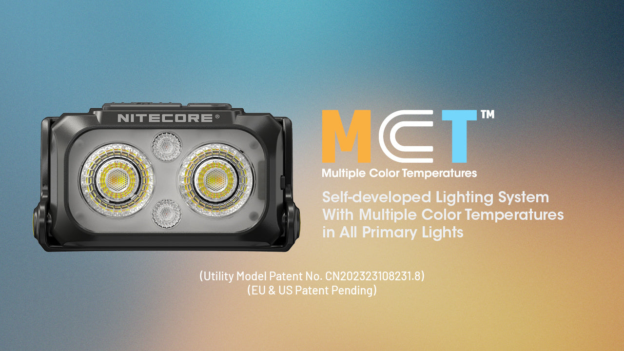 Nitecore NU25 MCT UL UHE LEDs 400L Ultra Lightweight Multiple Colour Temperatures Rechargeable Headlamp
