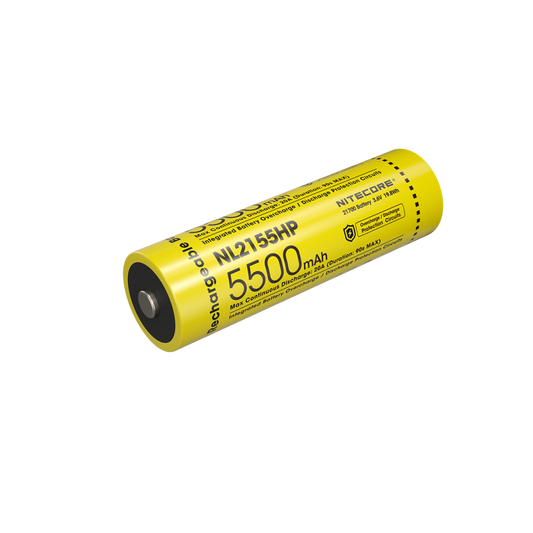 Nitecore 21700 5500mAh 20A 3.6V Rechargeable Protected Li-ion Battery NL2155HP