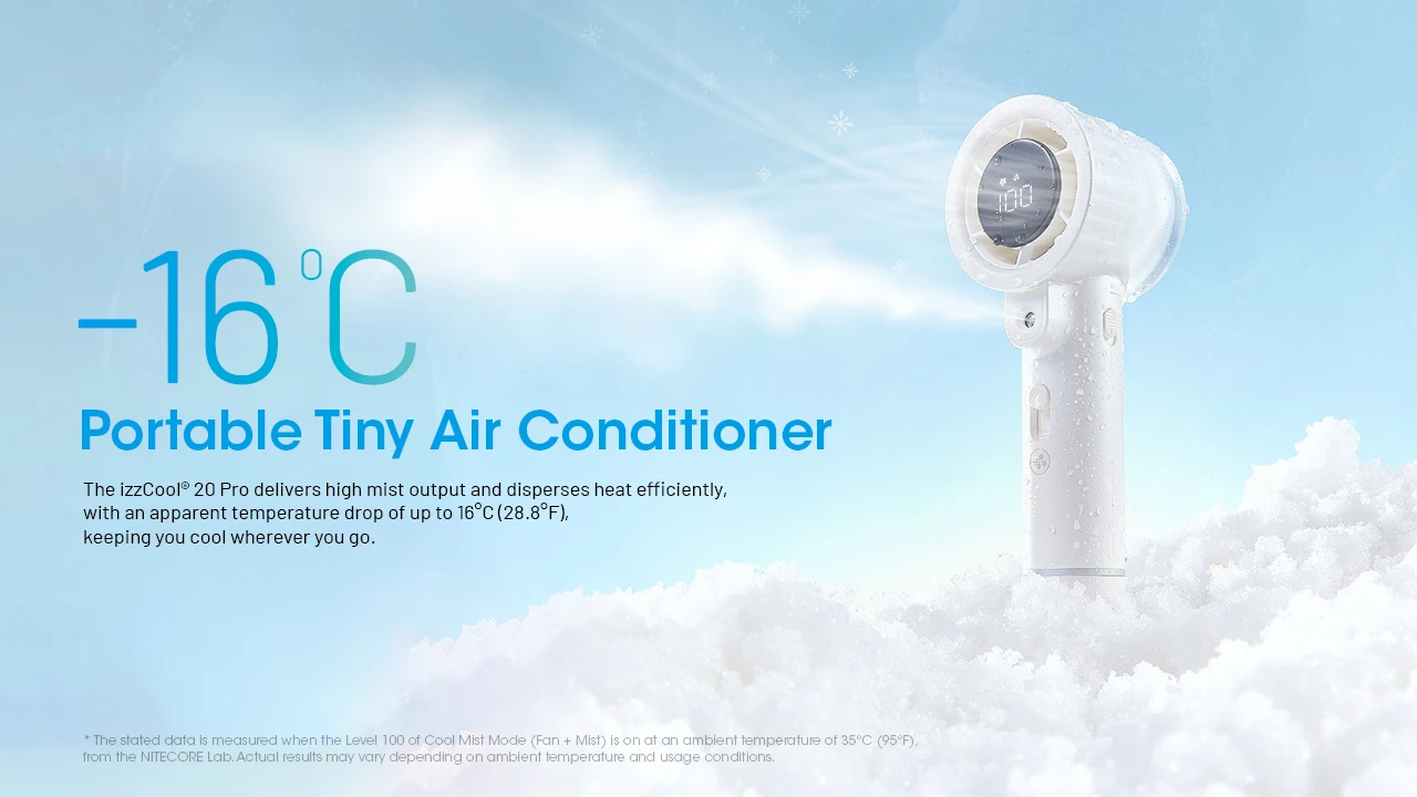 Nitecore izzCool 20 Pro Handheld Air Conditioner Mist Fan
