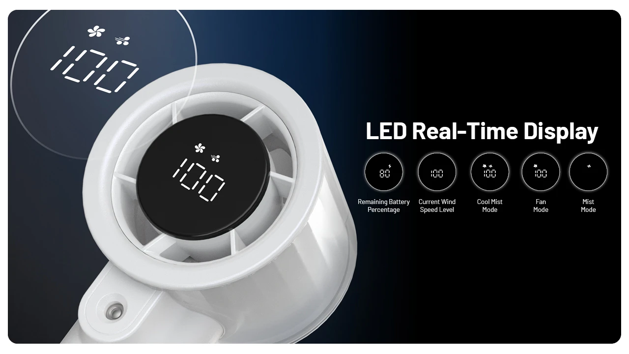 Nitecore izzCool 20 Pro Handheld Air Conditioner Mist Fan