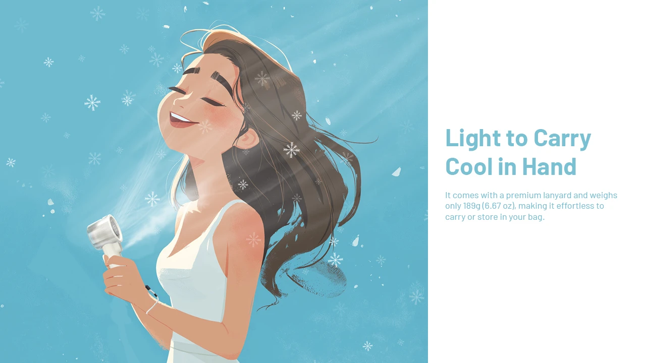 Nitecore izzCool 20 Pro Handheld Air Conditioner Mist Fan