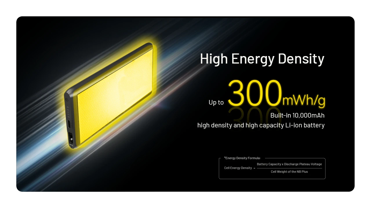 Nitecore NB Plus 10000mAh Waterproof Energy Bar Power Bank