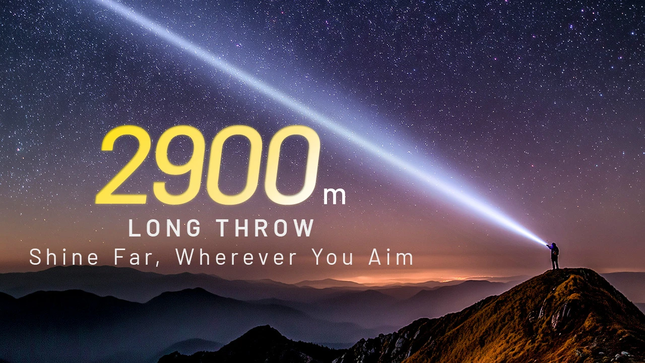Nitecore P40 Ultra-Long Throw 2.9km LEP + Floodlight 2000L Flashligh