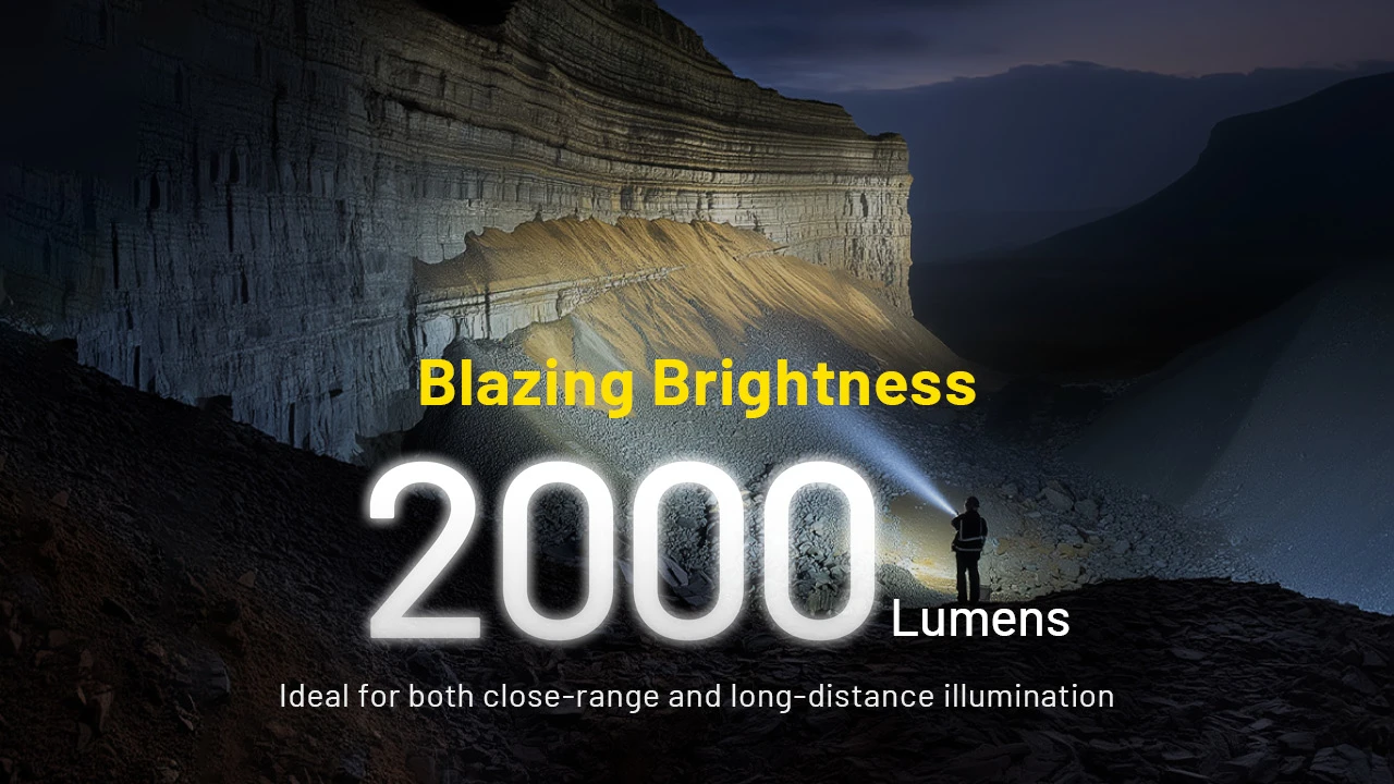 Nitecore P40 Ultra-Long Throw 2.9km LEP + Floodlight 2000L Flashligh