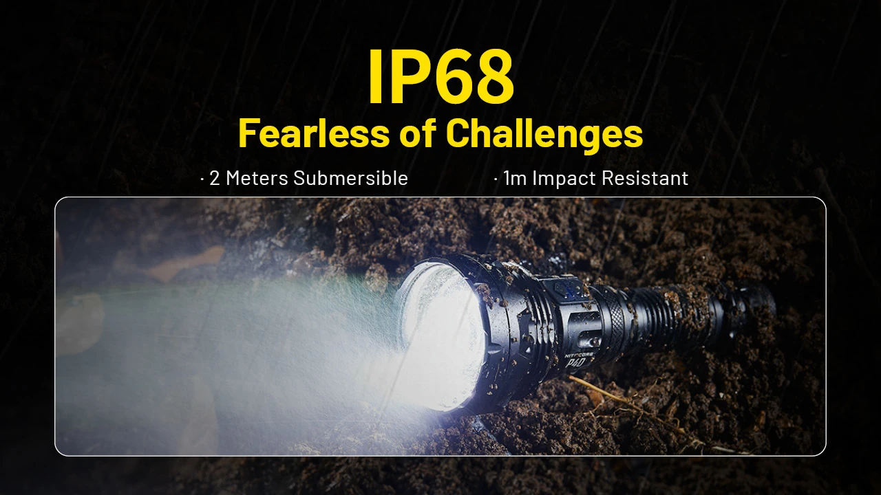 Nitecore P40 Ultra-Long Throw 2.9km LEP + Floodlight 2000L Flashligh
