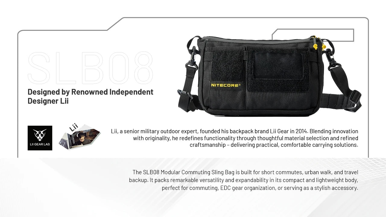 Nitecore SLB08 Modular Commuting Sling Bag