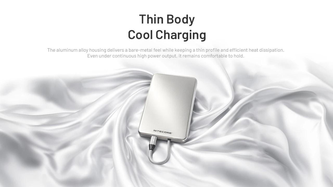Nitecore Pocket 5 Magnetic Built-in USB-C Cable Pocket Power Bank
