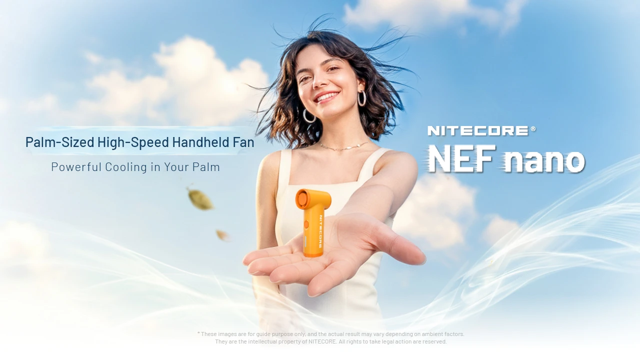 Nitecore NEF Nano Palm Sized High Speed Handheld Fan