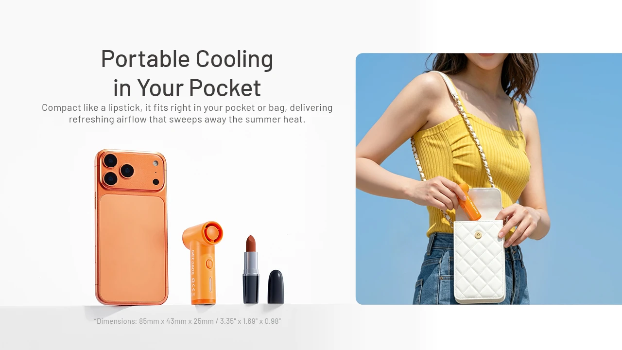 Nitecore NEF Nano Palm Sized High Speed Handheld Fan