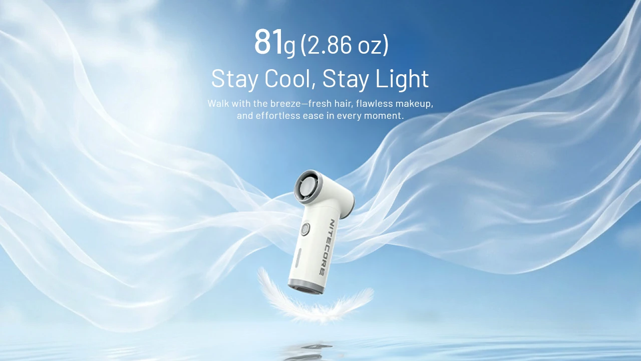 Nitecore NEF Nano Palm Sized High Speed Handheld Fan
