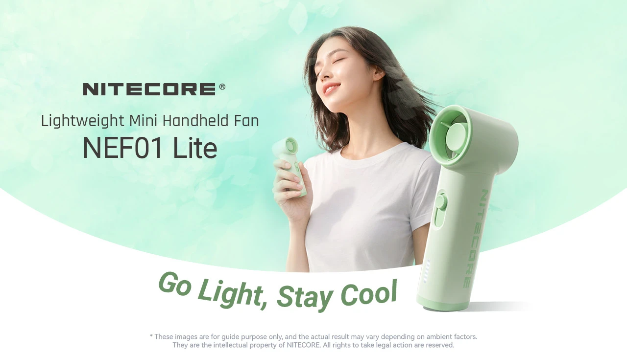 Nitecore NEF01 Lite Lightweight Mini Handheld Fan