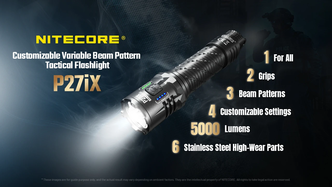 Nitecore P27iX 5000L 4xNiteLab M515S LED Rechargeable Flashlight