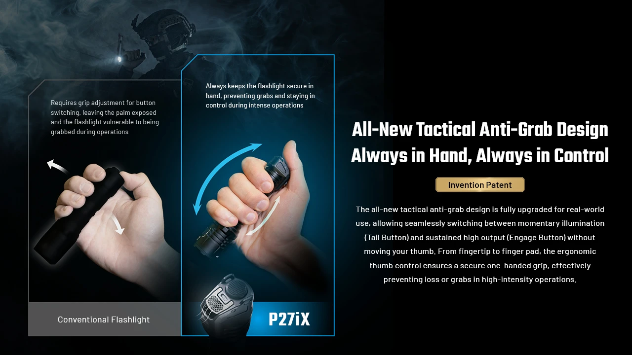 Nitecore P27iX 5000L 4xNiteLab M515S LED Rechargeable Flashlight