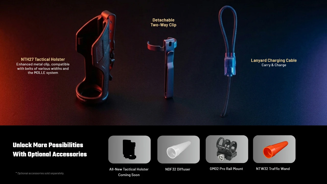 Nitecore P27iX 5000L 4xNiteLab M515S LED Rechargeable Flashlight