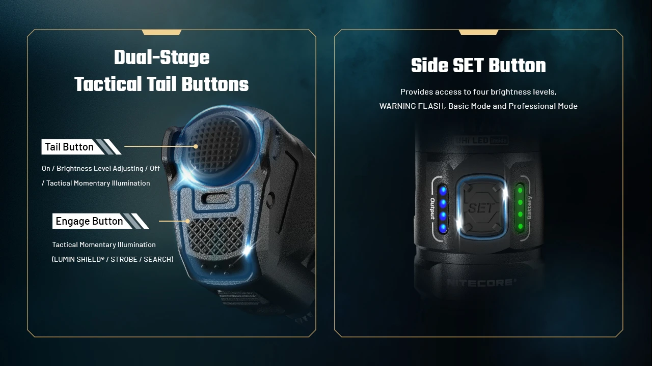 Nitecore P17iX 5000L 4xNiteLab M515S LED Rechargeable Flashlight