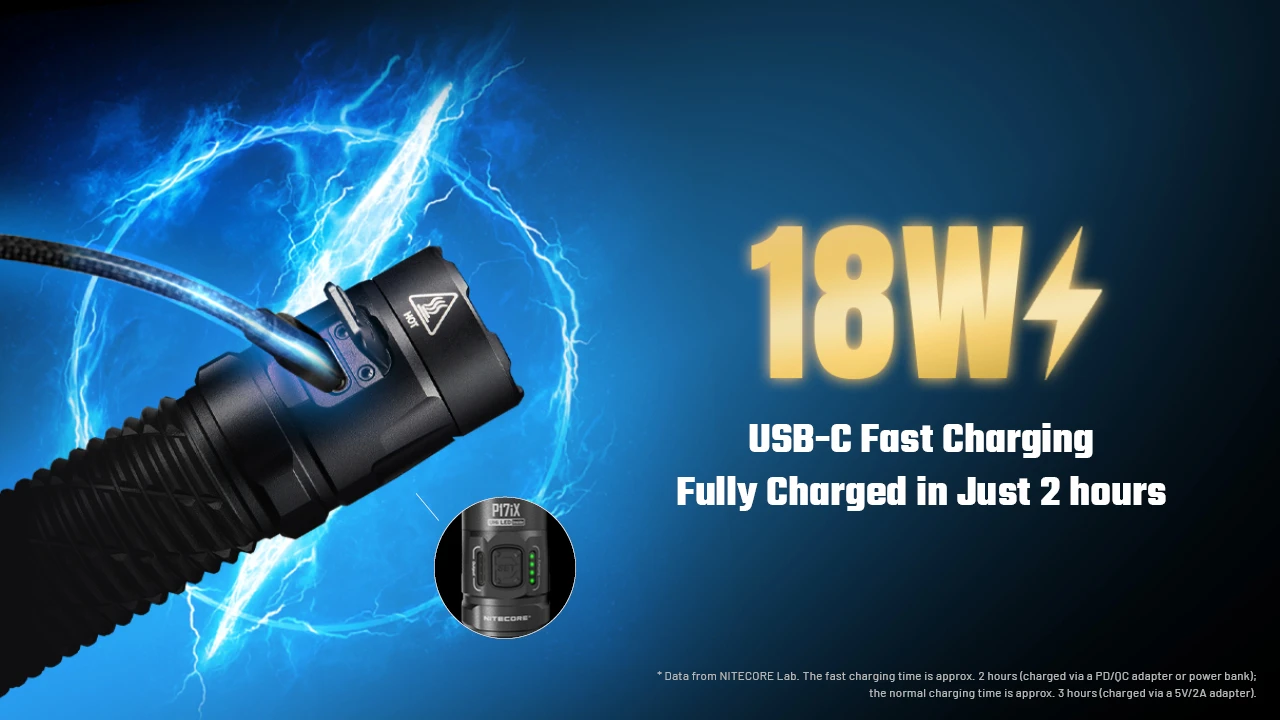 Nitecore P17iX 5000L 4xNiteLab M515S LED Rechargeable Flashlight