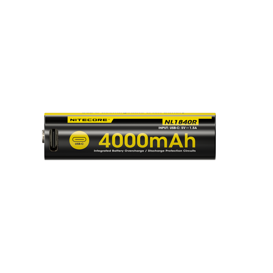 Nitecore 18650 4000mAh Protected Li-ion Rechargeable Battery NL1840R