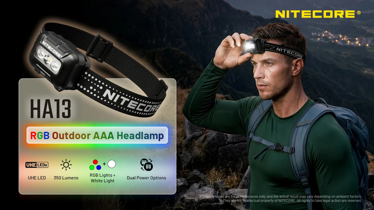 Nitecore HA13 RGB UHE LED 350L Headlamp