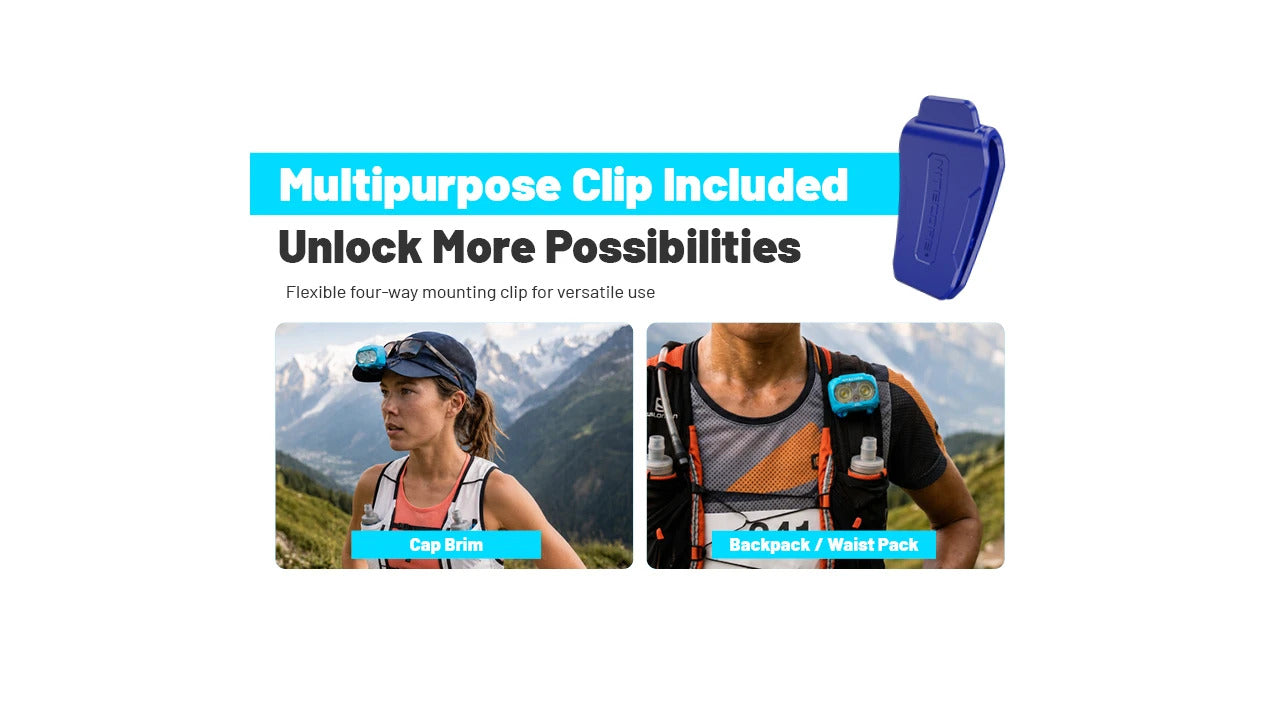 Nitecore UT27 MB (Blue) 800L Four Light Sources Lightweight Trail Running Headlamp (1 x HLB1500)