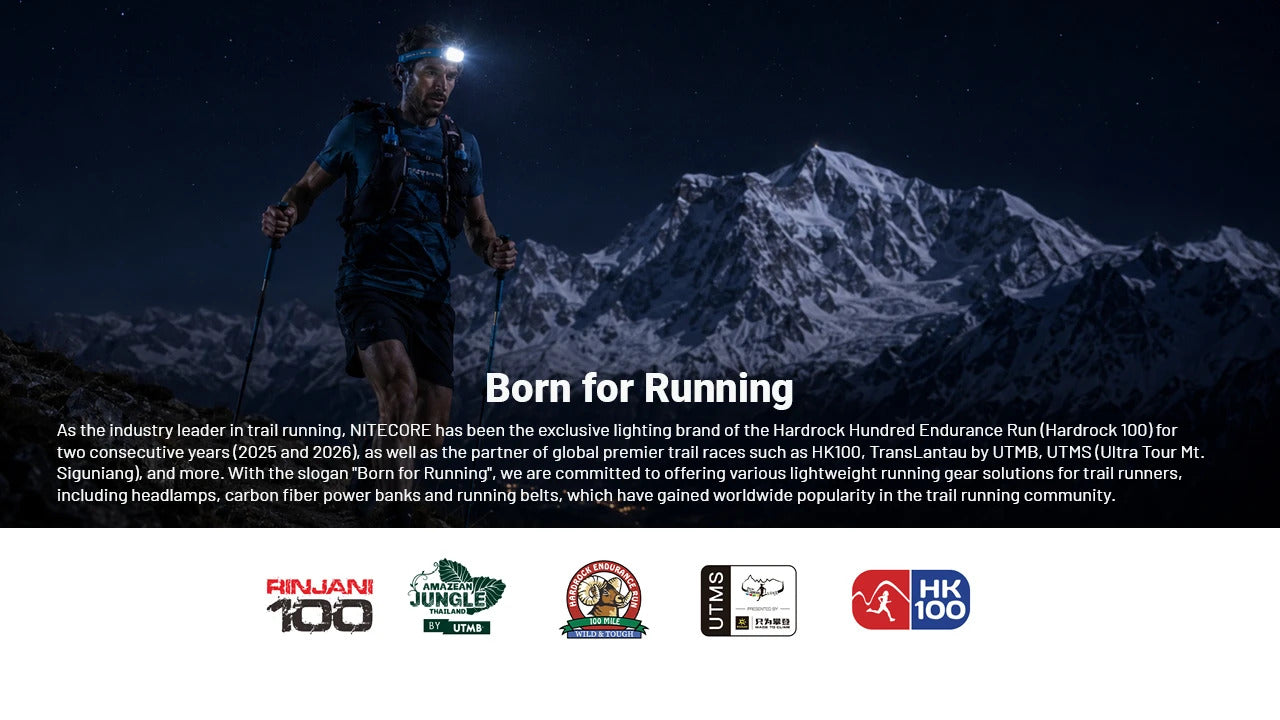 Nitecore UT27 MB (Blue) 800L Four Light Sources Lightweight Trail Running Headlamp (1 x HLB1500)