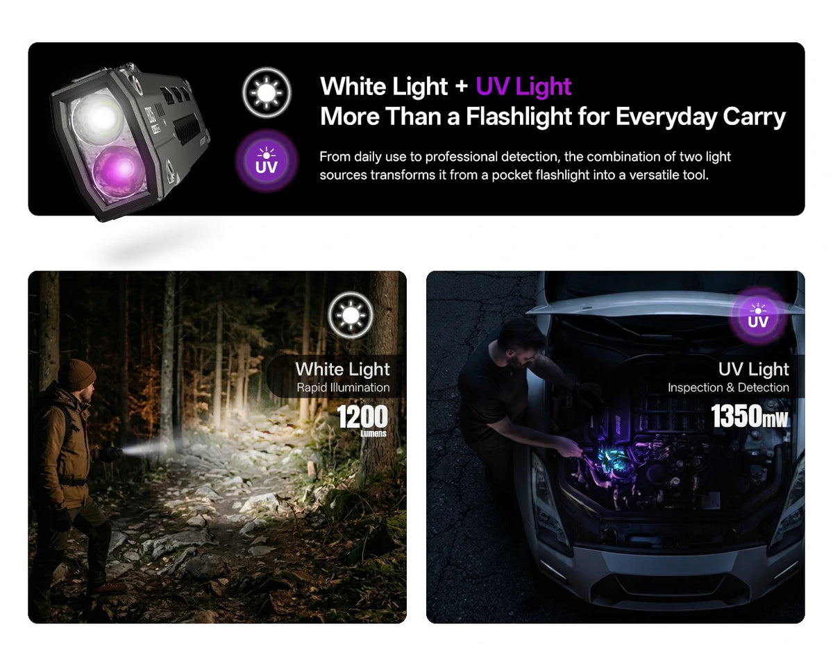 Nitecore EDC15 Dual Light Sources Ultra Slim EDC Flashlight