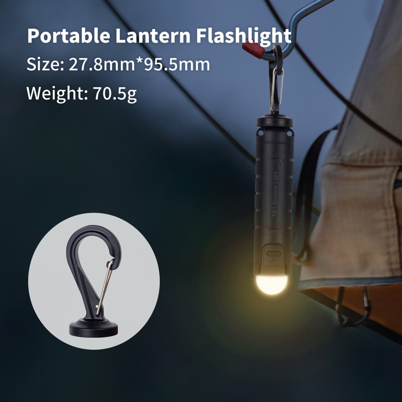 ThruNite TS1 Self-rescue NW 18650 Portable Lantern Flashlight