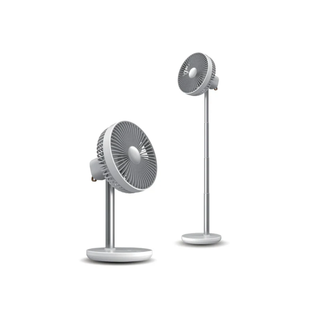 JISULIFE Rechargeable Fan Table USB Stand Portable Oscillating Extendable Fan (8000mAh)
