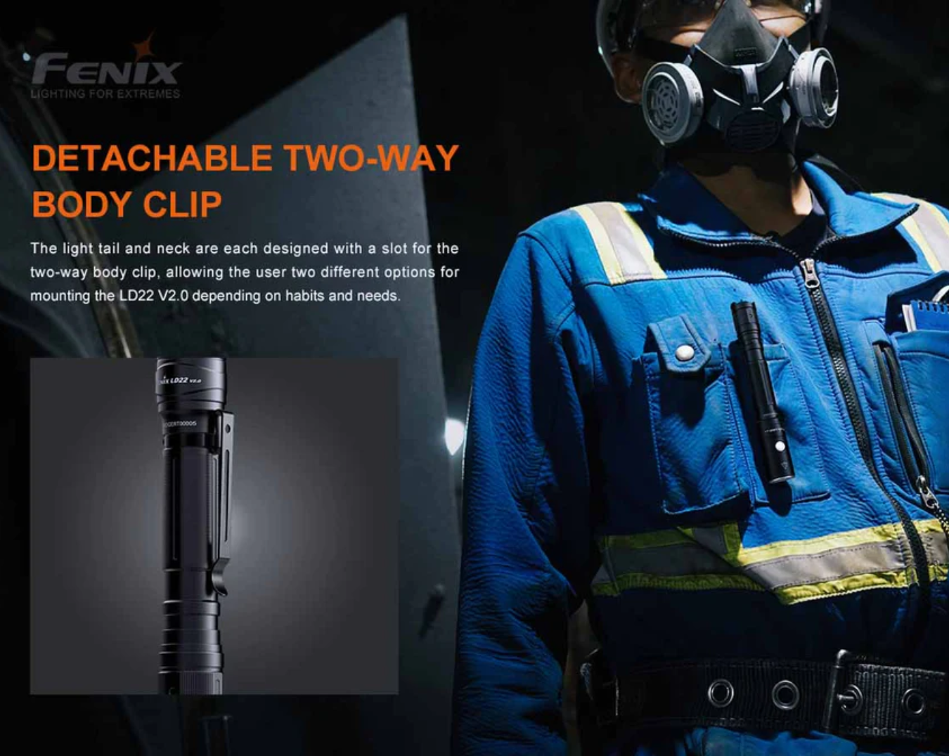 Fenix LD22 V2.0 Luminus SST20 WXS LED 800L Rechargeable Flashlight