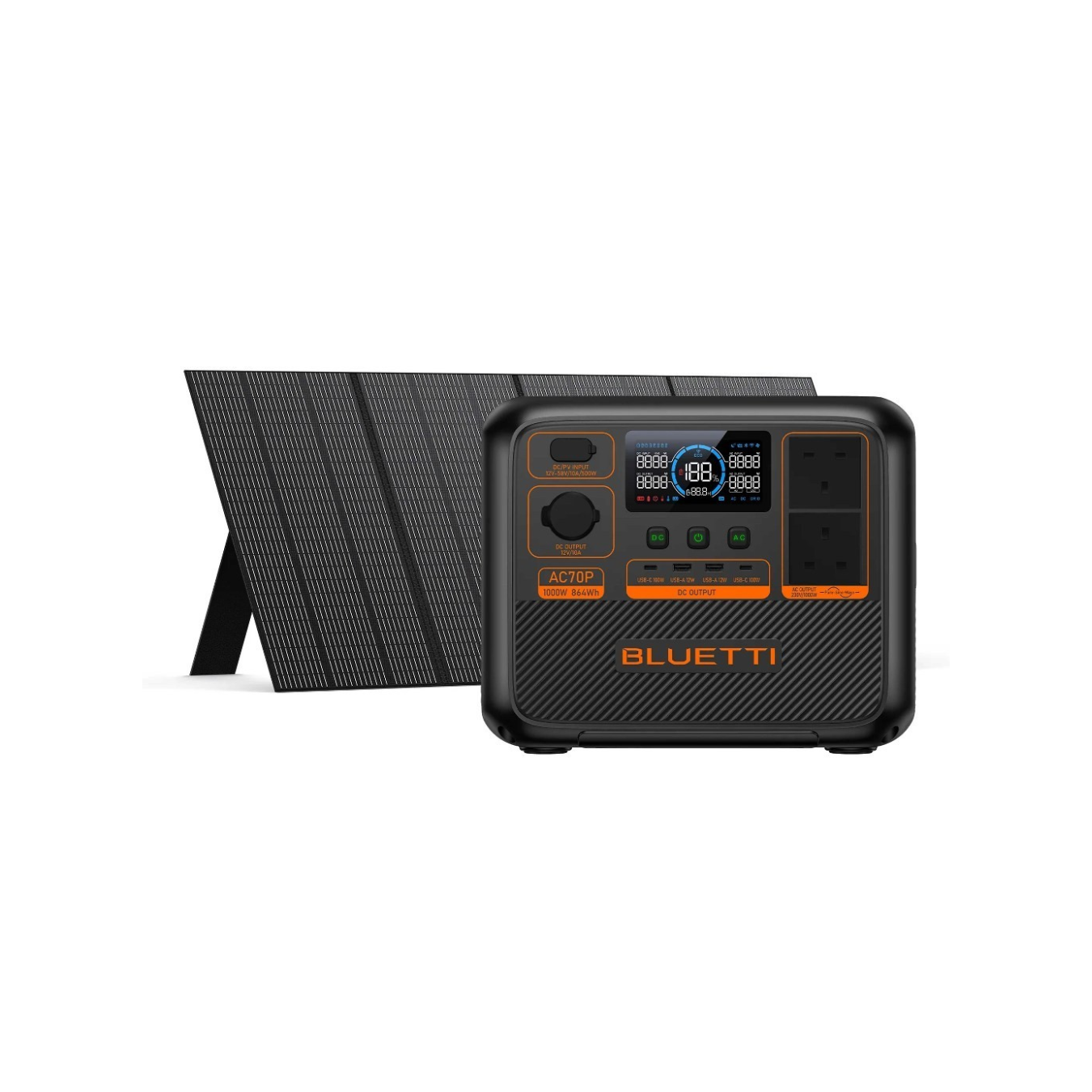 BLUETTI AC70P Portable Power Station (1000W/864Wh)